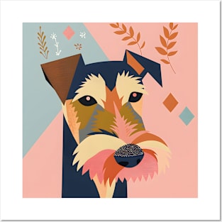 70s Welsh Terrier Vibes: Pastel Pup Parade Posters and Art